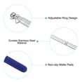 thumbnail image 4 of Unique Bargains 1.2M/4ft Telescopic Handheld Flagpoles, 4Pcs Teachers Pointer Stick Blue, 4 of 7