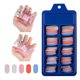 thumbnail image 3 of Uñas postizas - 300 uñas acrílicas de cobertura completa, puntas de uñas postizas artificiales, 10 tamaños, uñas postizas para mujeres y niñas, 3 of 5