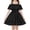 Black, variant on Ynynloco Girls Summer Floral Ruffle Sundress Cold Shoulder Casual Holiday Dresses with Spaghetti Strap
