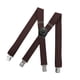 thumbnail image 4 of Tirantes para Hombre, Tirantes con Clip Lateral, Tirantes de Moda con 4 Clips para Trabillas para Cinturón, Tirantes en Forma de X, Tirantes Estilo Ca Café Fernando tirantes para hombre, 4 of 8