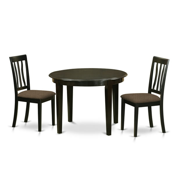 Boan3 Cap C 3 Pc Kitchen Table Set, Small Round Kitchen Table With 2 Chairs