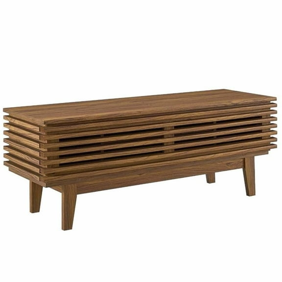 Allora Mid-Century Modern 46" TV Stand in Walnut