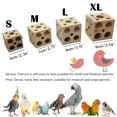 thumbnail image 2 of QBLEEV Bird Wooden Block Chewing Toy，Parrot Tabletop Puzzle Foraging Training Toys，Small Animals Shredding Biting Wood Teething Toy for Hamster Guinea Pig Parakeets Cockatiels Conures African Grey, 2 of 6