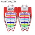 thumbnail image 2 of 16 unids/lote de cordones elásticos de silicona para zapatos, cordones especiales para zapatos sin atar, cordones para hombres y mujeres, zapatos con cordones, cordones de goma L1China Gao Jinjia LED, 2 of 2