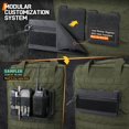 thumbnail image 4 of Molle Panel de conexión - Tablero táctico Gancho y Bucle para Parches Insignias Adaptor Accesorios Molle, Soporte Placa Mochila 4 x Pulgadas (Paquete) Verde militar- 2 Piezas, 4 of 7