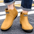 thumbnail image 2 of Xfvqtps Mens Ankle Rain Boots Fishing Boots Waterproof Durable Wear Garden Shoes Work Shoes, 2 of 6