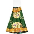 thumbnail image 2 of SKYSONIC 2 PCS Kitchen Towels with Hanging Loop, Fall Happy Halloween Dish Towels for Kitchen, Absorbent Kitchen Hand Towels , 12"x17", 2 of 6