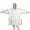 Bellflower Daisy Bird, variant on Blue Forget Me Not Wearable Blanket Hoodie, Flannel Oversized Sweatshirt Blanket with Sleeves & with Sleeves & Pockets, Comfort Gifts Ideas for Reading Watching TV and Relaxi