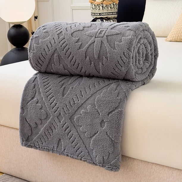 Manta polar | Manta suave y acogedora para siestas en el sofá o la cama | Manta ligera para interiores para noches frías