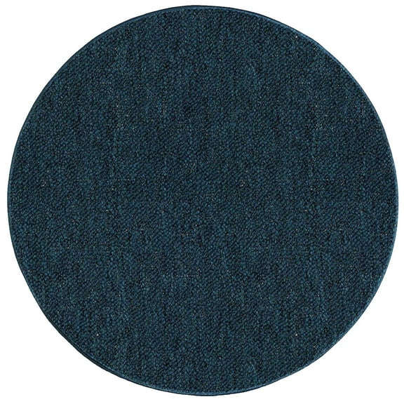 Home Queen Indoor Outdoor Commercial Round Shape Area Rug Teal - 2' Round