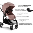 thumbnail image 4 of Mompush Wiz Pro 2-in-1 Baby Stroller with Bassinet Mode, Full-Size All-Terrain Premium Stroller from Newborn to Toddler, Pink, 23.8LB, Unisex, 4 of 9