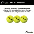 thumbnail image 2 of Champion Sports Tennis Balls (3 Pack), (Model: TB3), 2 of 8