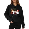 thumbnail image 5 of qucoqpe Womens Christmas Hooded Sweatshirt with Pocket Long Sleeve Oversized Pullover Hoodies for Women, 5 of 6
