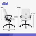 thumbnail image 2 of BestOffice Ergonomic Office Chair, Lumbar Support, Swivel Rolling for Men, Women(White), 2 of 8