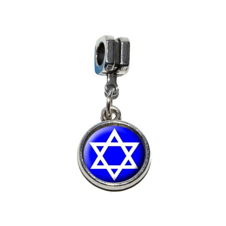 Simple Jewish Star Charm - Star of David - Shield Jewish European Style Bracelet Charm