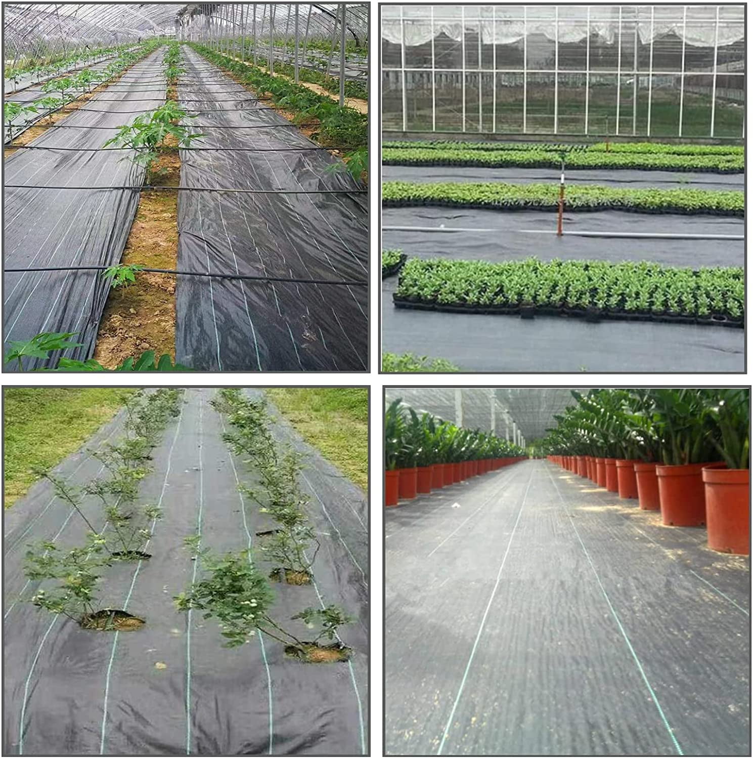 Labwork Weed Barrier Fabric Planting Cover - 3 x 300 FT Heavy Duty Landscape Fabric Ground Cover Block for Outdoor Planting
