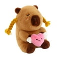 thumbnail image 3 of DOLITY Capybara Plush Toy, Capybara Doll, Collectible Cartoon, Soft Capybara Plush Toy, Heart, 3 of 8