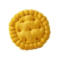 thumbnail image 2 of Coussin de Siège de Sofa Rond en Forme de Biscuit Dessin Animé pour Salon Patio Jaune, 2 of 8
