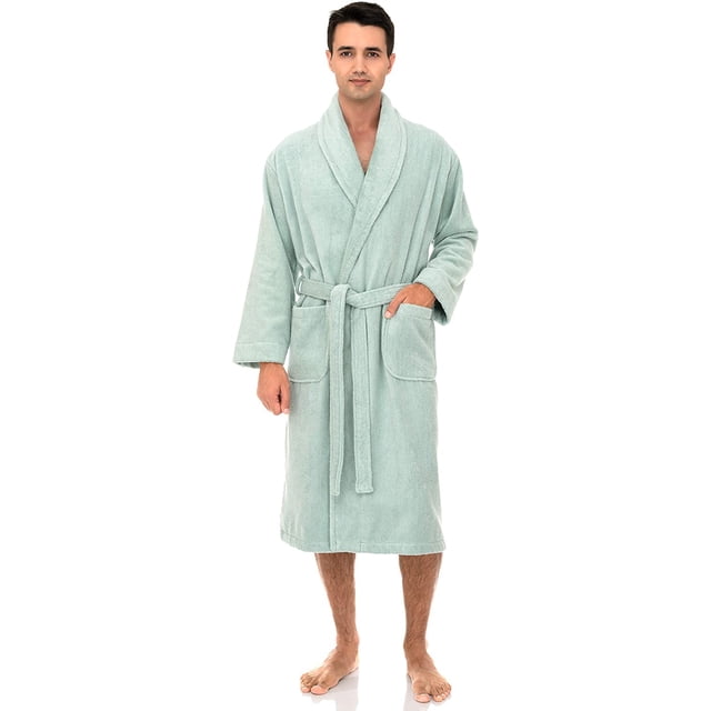 Men's Robe, Turkish Cotton Terry Shawl Bathrobe