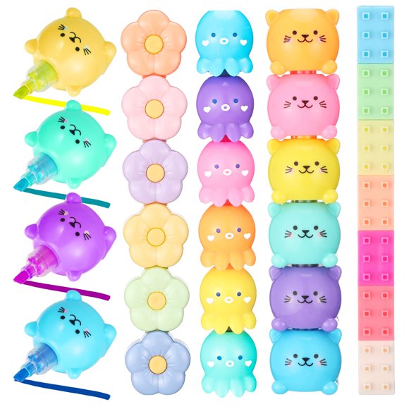 Rotuladores Teling Cute Mini, apilables, 20 unidades x 4 unidades