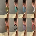 thumbnail image 4 of L.YY Colorful Hoop Earrings for Women - Trendy & Lightweight Statement Jewelry, 4 of 6