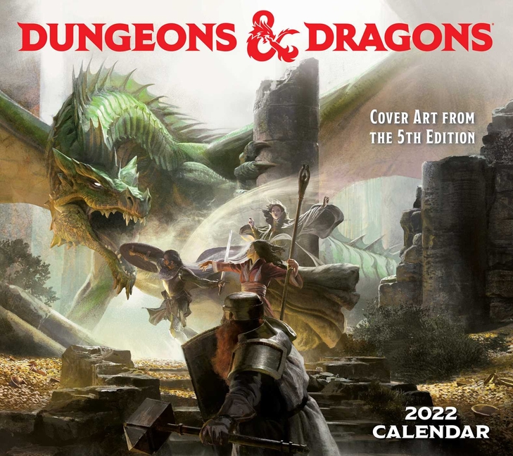 Dungeons Dragons 2022 Deluxe Wall Calendar With Print Cover Art From The 5th Edition Other