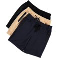 thumbnail image 3 of PURE CHAMP Mens 3 Pk French Terry Cotton Casual Gym Shorts for Men Athletic Workout Training Sweat Shorts with Zipper Pocket, 3 of 7