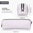 thumbnail image 3 of Haiem Kawaii Cat Paw Print Leather Pencil Case Art Supplies Case Zipper Pencil Pouch Stationery Storage Pencil Bag, 3 of 7