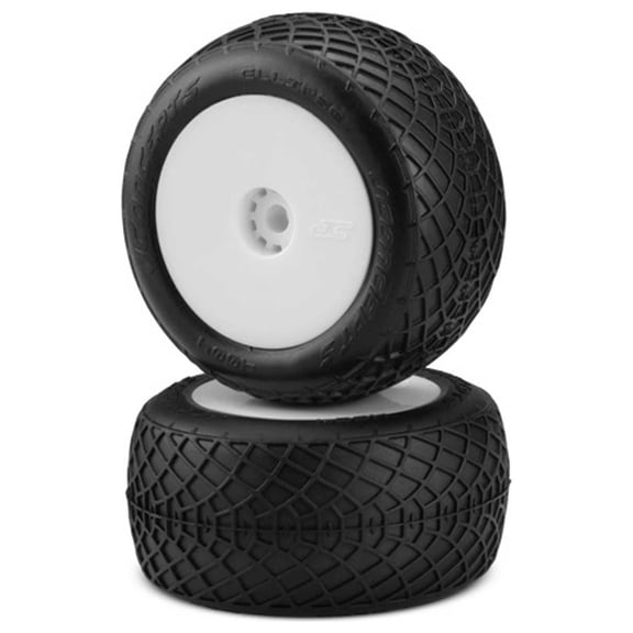 J Concepts JCO40041221 Ellipse Compound Pre-Mounted Wheels, Green & White