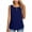 Blue, variant on WXLWZYWL Womens Casual Tops Womens Tops Dressy Women Fashion Tees Cute Graphic Tees for Women lace blouses for women Plus Size Rib Knit Sleeveless Tank Crop Top