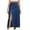 Dark Blue#, variant on Maxi Skirts for Women for 3 Dollars Women's Retro Button Irregular Split Denim High Waist Denim Long Skirt Gifts for Women