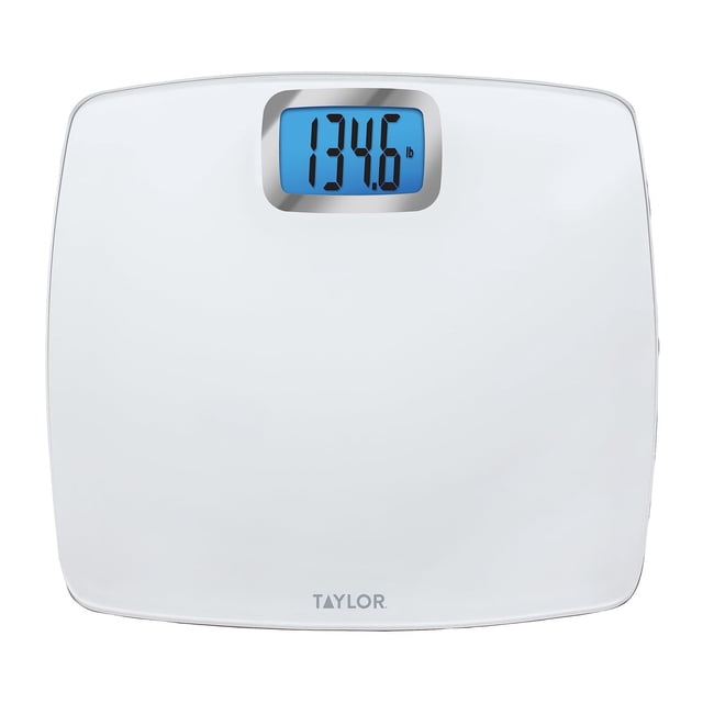 Taylor Glass Digital Bath Scale, Pure White