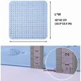 thumbnail image 2 of Anti-slip Bath Mat, Square Shape Shower Mat Mildew Resistant PVC Bathtub Mat with Suction, 2 of 5