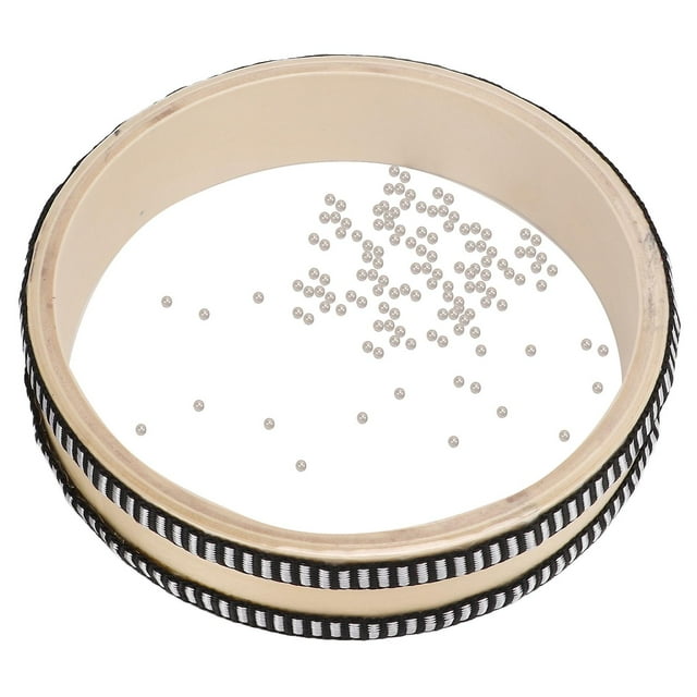 Ocean Drum Clear Maple Natural Color Wavy Beads Musical Instrument Percussion