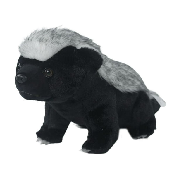 Tejón , tejón , adorno de decoración realista, simulación de tejón , juguete de peluche, animales de peluche, juguetes