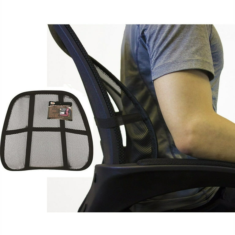 CHAIR CAR SEAT MESH CUSHION VENT Back Lumbar Support Brace Office