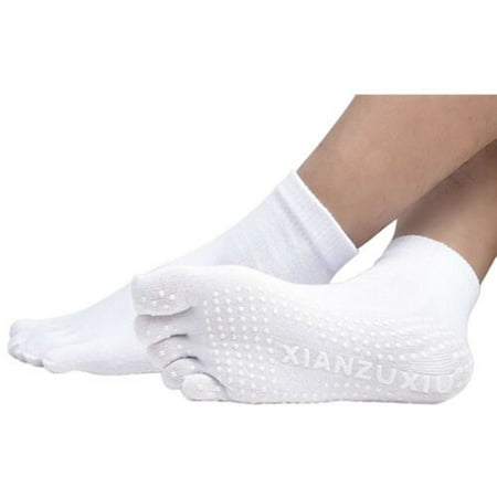 

alextreme Unisex Breathable Yoga Cotton Toe Socks Anti-Slip Gym Sports Cotton Socks New