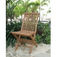 thumbnail image 3 of Bamboo54 TF3 4 Folding Teak Chair & 1 Round Table, 3 of 3