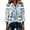 Sky Blue, variant on JULMCOMO Women's Summer Tops Floral Print Collared Button 3/4 Sleeve Loose Fit Trendy Golf Shirts Summer Daily Graphic Tees Yellow S