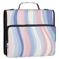thumbnail image 5 of FORMRS Zipper Binder with Shoulder Strap 2-inch Ring 500 Sheet Capacity File Bag, Abstract Pink, 5 of 5