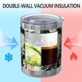 thumbnail image 2 of 12oz Tumblers Pioneer Flower Vacuum Insulated Stainless Steel Travel Tumbler Cups Mug with Lid and Straw for Beer,Coffee,Beverages with Cleaning Brush for Cold & Hot Drinks, 2 of 5