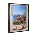 thumbnail image 3 of Stupell Industries Through Window View Seaside Flower Garden Scene Painting Jet Black Floating Framed Canvas Print Wall Art, Design by Ziwei Li, 3 of 6
