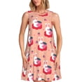 thumbnail image 1 of Fotbe Bunny And Strawberry Vestido de Verano sin Mangas para Mujer – Vestido Midi Línea A, Estilo Camiseta Floral, Vestido Playero Casual y Fluido, 1 of 7