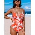 thumbnail image 2 of Cupshe Women's One Piece Swimsuit Tummy Control V Neck Bathing Suits, Size XS-XL, 2 of 5