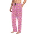 thumbnail image 2 of FORMRS Mens Pajama Pants with Pockets Cotton Sleepwear Lounge Bottoms Sizes S-2XL, Pink Doughnuts, 2 of 7