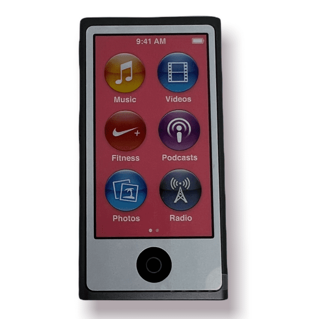 iPod Nano 7e Gén. 16 Go Gris Cosmique, Lecteur MP3, État Correct**