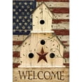 thumbnail image 3 of Tkrady Americana Welcome Garden Flag Primitive Patriotic 18" x 12.5", 3 of 4
