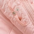 thumbnail image 6 of Women's Puffer Vest Sleeveless Stand Collar Solid Zip Up Cardigan Outerwear Pink M, 6 of 7
