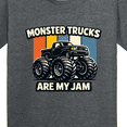 thumbnail image 4 of Inktastic Monster Trucks Are My Jam Youth T-Shirt, 4 of 5