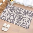 thumbnail image 2 of Spring Flowers Large Area Rugs for Bedroom Living Room, Soft Non Slip Carpet Bedside Rug, Farmhouse Purple Pastoral Floral Leaf Rectangular Floor Cover Kitchen Accent Rug 2'x3' for Dining Room/Office, 2 of 9